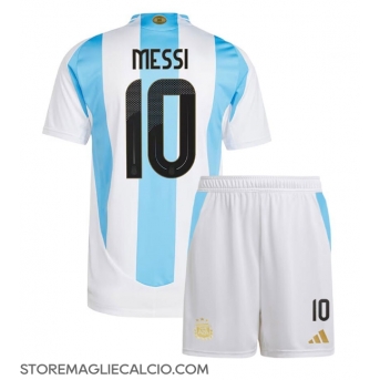Argentina Lionel Messi #10 Maglia Gara Casa Repliche Copa America 2024 Bambino